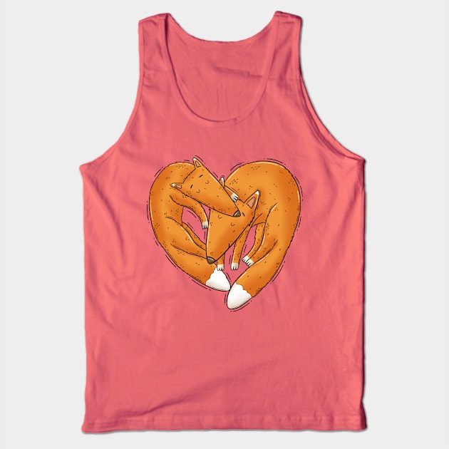 Sleepy Foxes Tank Top by Tania Tania